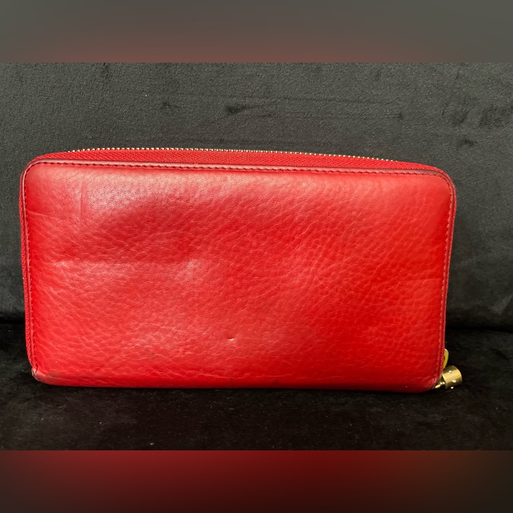 EUC Authentic Gucci Soho Zip Around 75 - Red - Picture 2 of 14